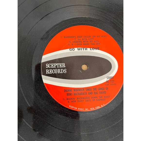 TEST Dionne Warwick "Go With Love" Vinyl LP 2 Record Set DS 726 Vintage Album - Picture 2 of 5